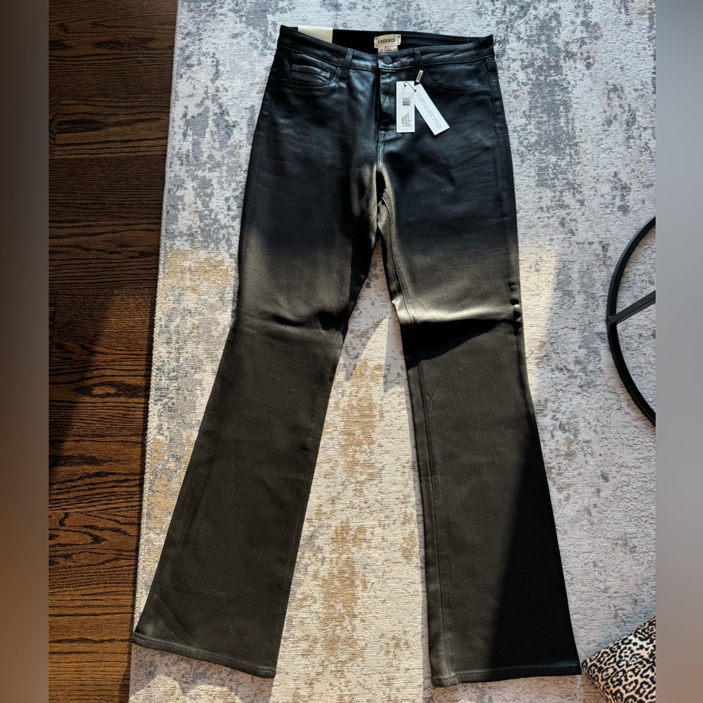L'AGENCE Black High-Rise Pants